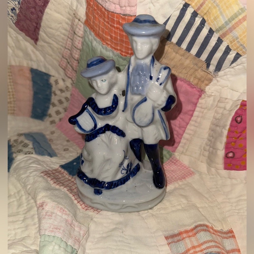 Delft Blue and White Porcelain Figurine